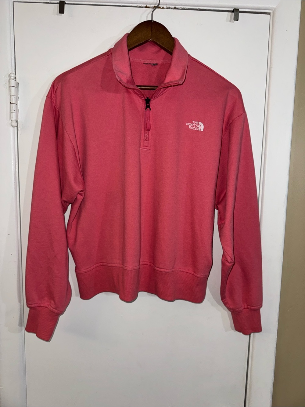 The North Face Coral Pink Half-Zip Sweatshirt